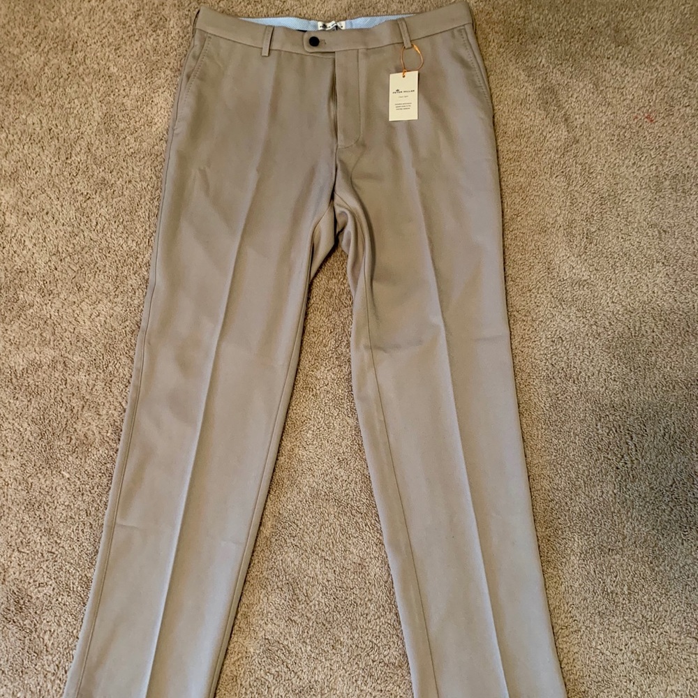 Men’s Peter Millar 34x32 Khaki Dress Pants NWT